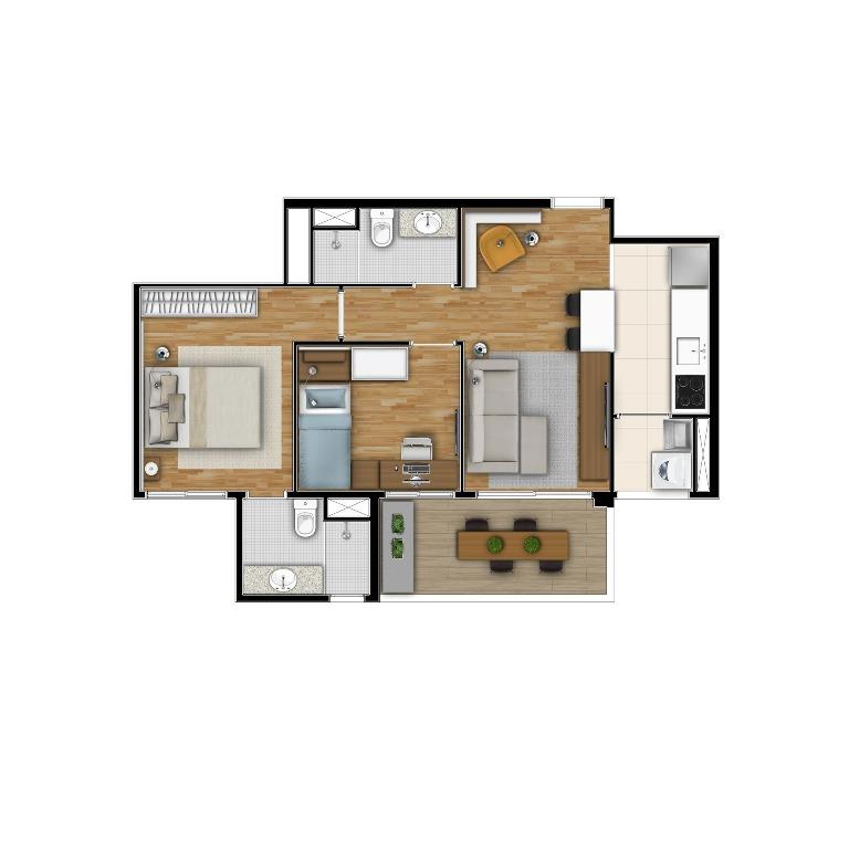 Apartamento à venda com 1 quarto, 31m² - Foto 37