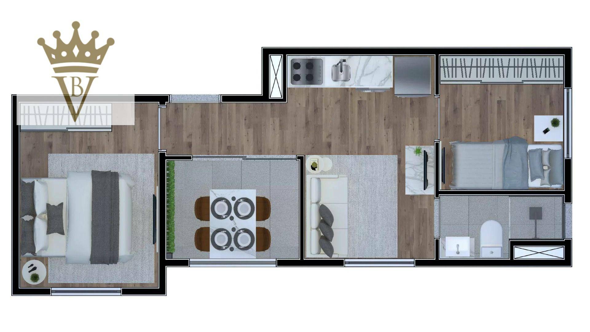 Apartamento à venda com 2 quartos, 34m² - Foto 21