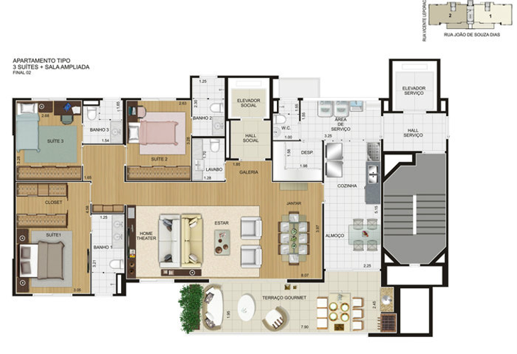 Apartamento à venda com 4 quartos, 145m² - Foto 12