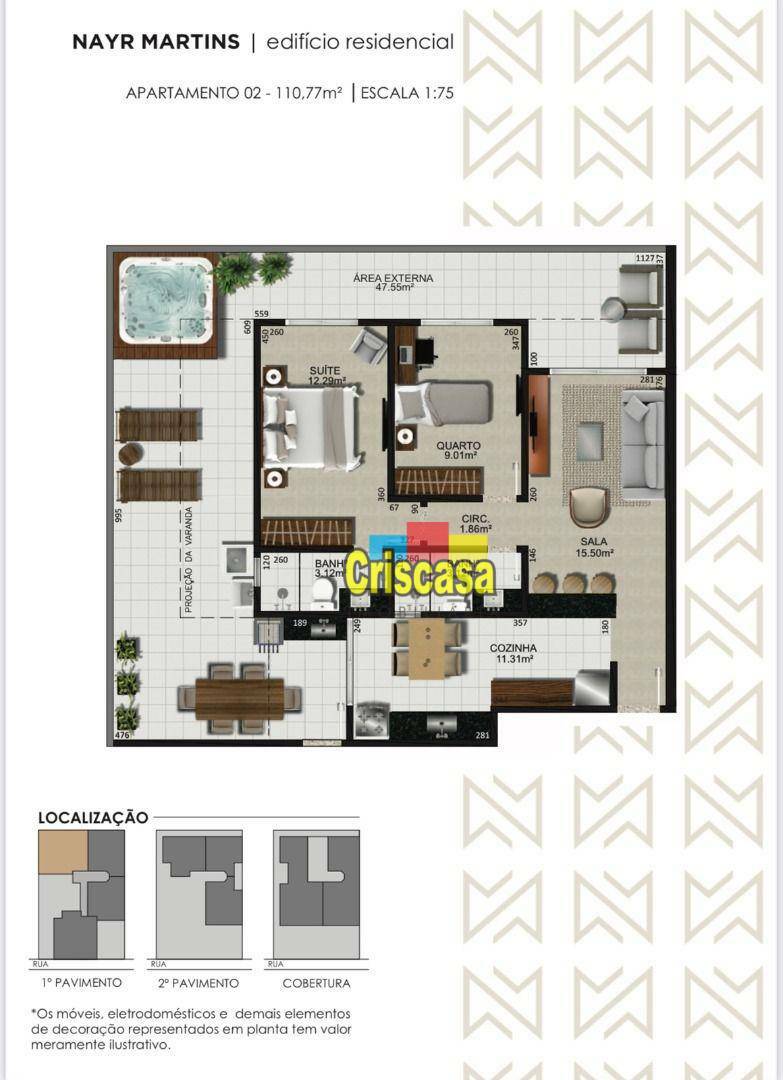 Apartamento à venda com 2 quartos, 600m² - Foto 11