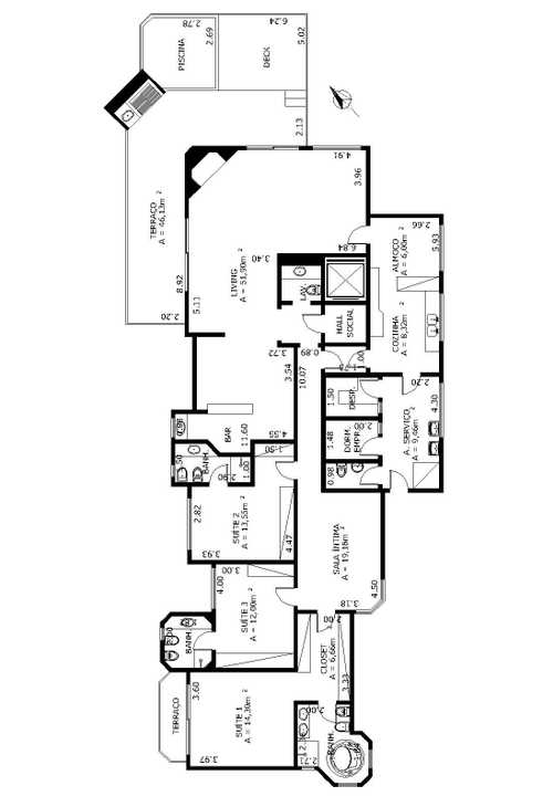 Apartamento à venda com 5 quartos, 510m² - Foto 3