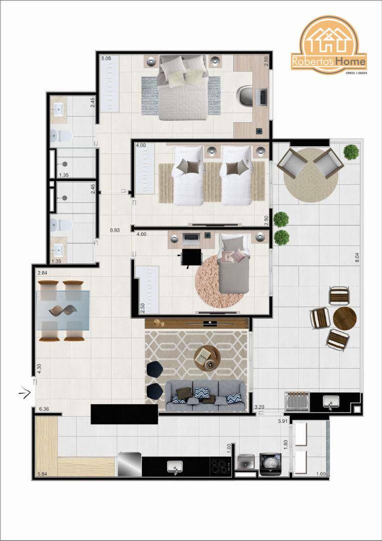 Apartamento à venda com 3 quartos, 112m² - Foto 12