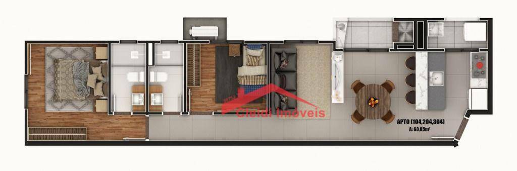 Apartamento à venda com 2 quartos, 75m² - Foto 10