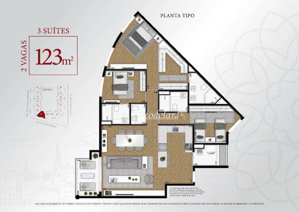 Apartamento à venda com 2 quartos, 79m² - Foto 22