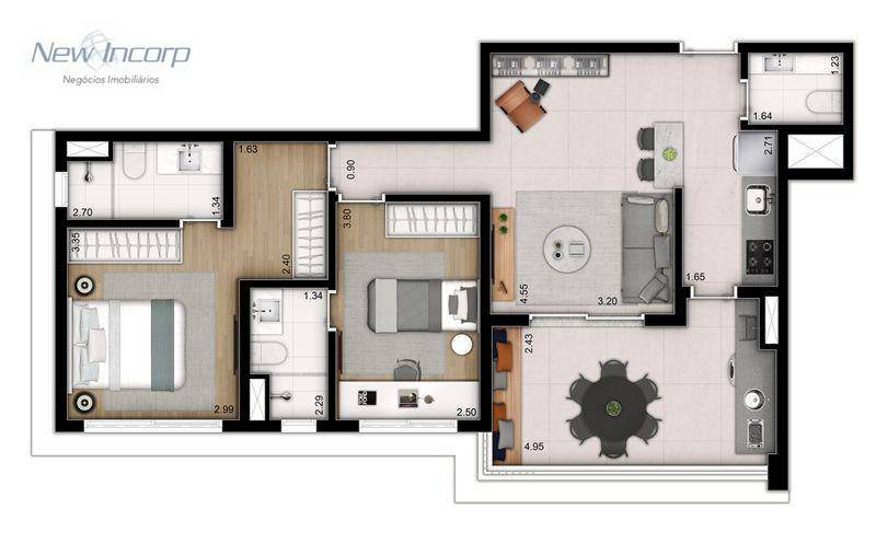 Apartamento à venda com 3 quartos, 166m² - Foto 20