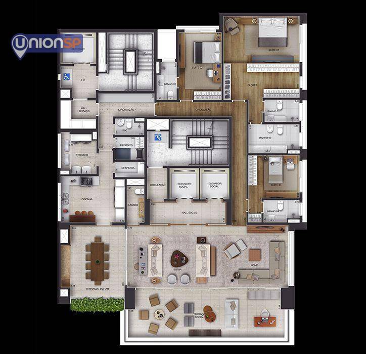 Apartamento à venda com 4 quartos, 303m² - Foto 18