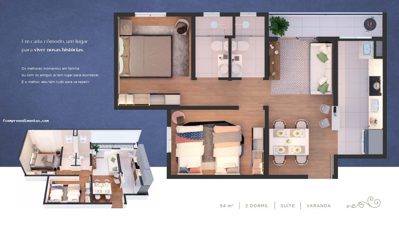 Apartamento à venda com 2 quartos, 54m² - Foto 6