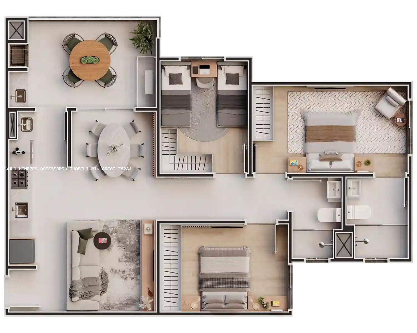 Apartamento à venda com 3 quartos, 83m² - Foto 7