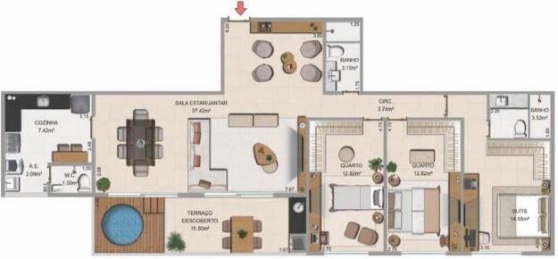 Apartamento à venda com 3 quartos, 8824m² - Foto 14