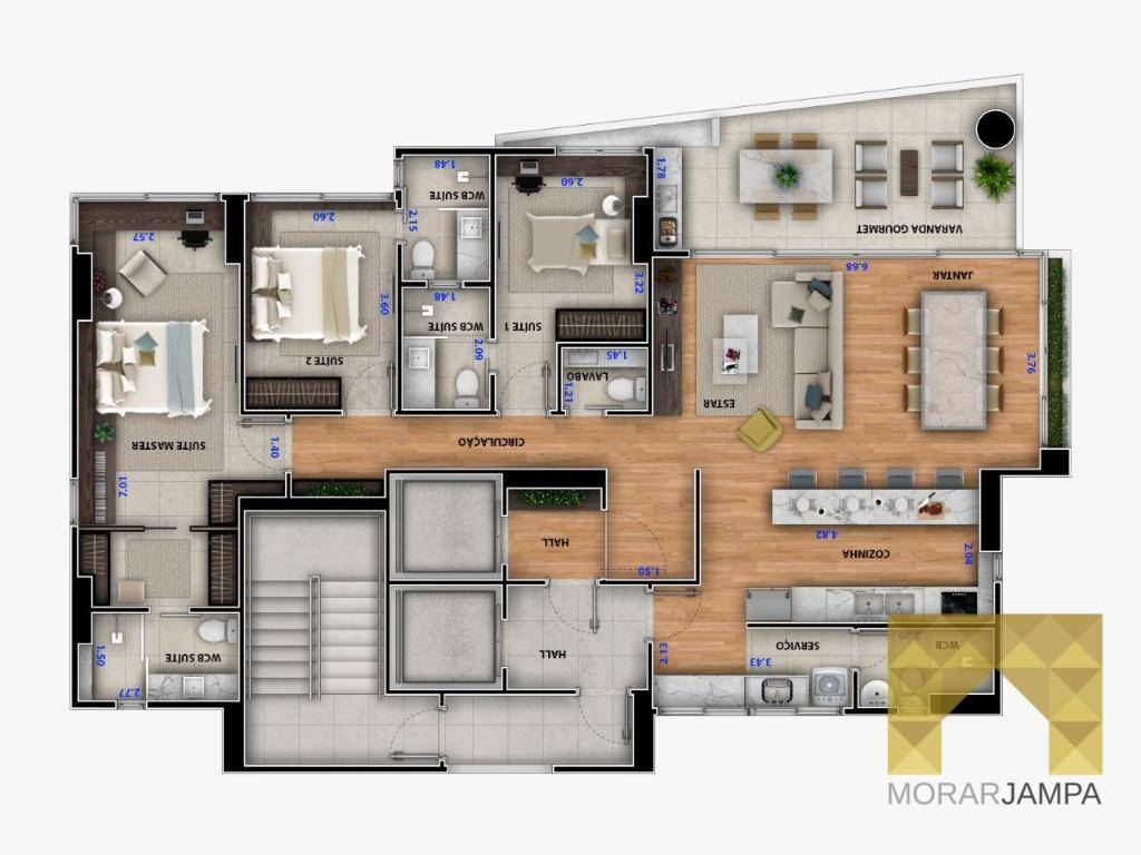 Apartamento à venda com 3 quartos, 145m² - Foto 18