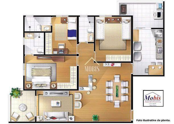 Apartamento à venda com 3 quartos, 106m² - Foto 46