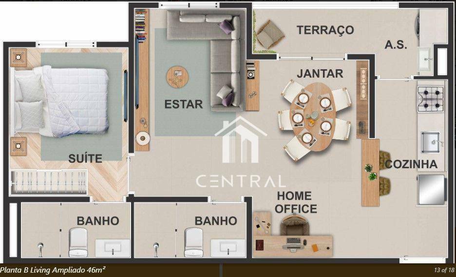 Apartamento à venda com 2 quartos, 41m² - Foto 21