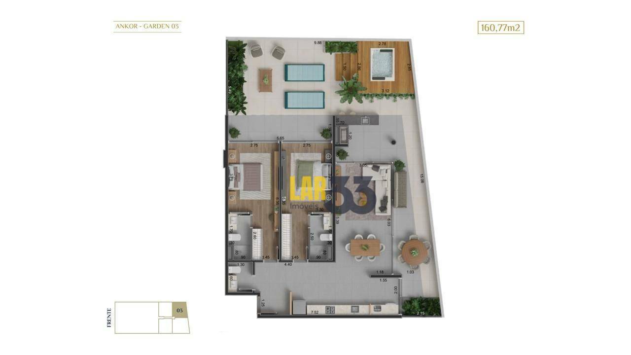 Apartamento à venda com 2 quartos, 153m² - Foto 14