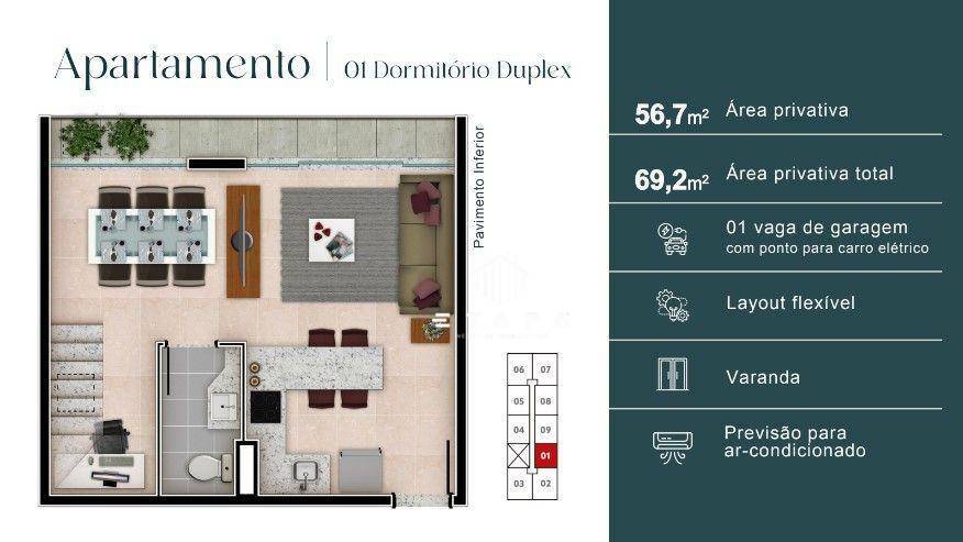 Apartamento à venda com 1 quarto, 45m² - Foto 11