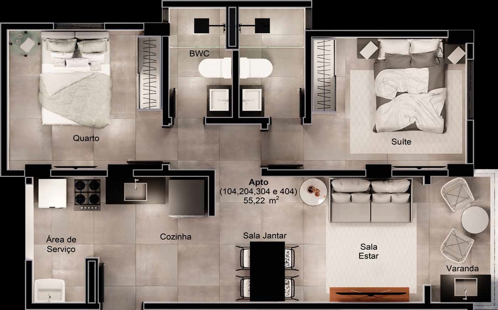 Apartamento à venda com 2 quartos, 52m² - Foto 15