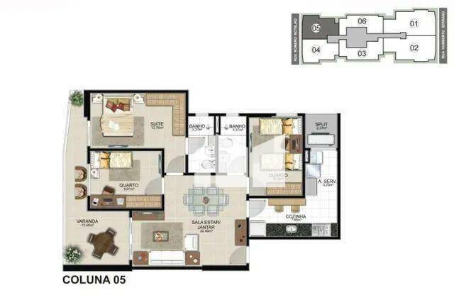 Apartamento à venda com 3 quartos, 100m² - Foto 30