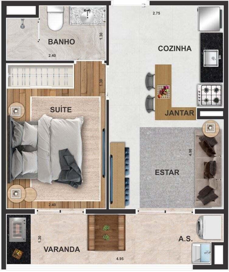 Apartamento à venda com 3 quartos, 58m² - Foto 26