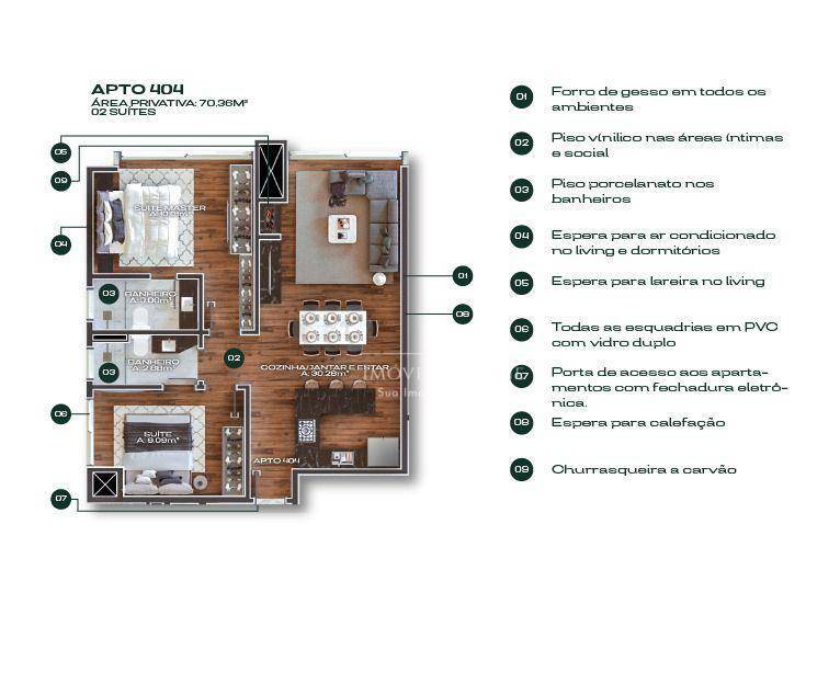 Apartamento à venda com 2 quartos, 73m² - Foto 30