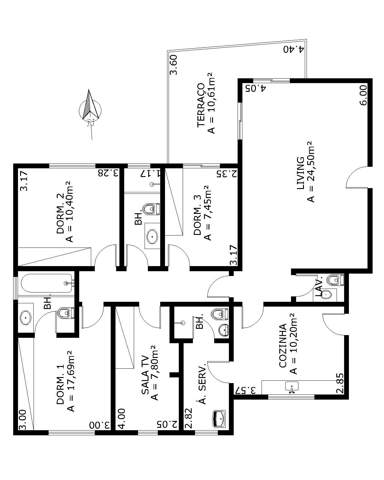 Apartamento à venda com 3 quartos, 118m² - Foto 2