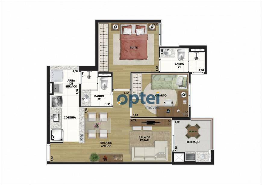 Apartamento à venda com 2 quartos, 53m² - Foto 29