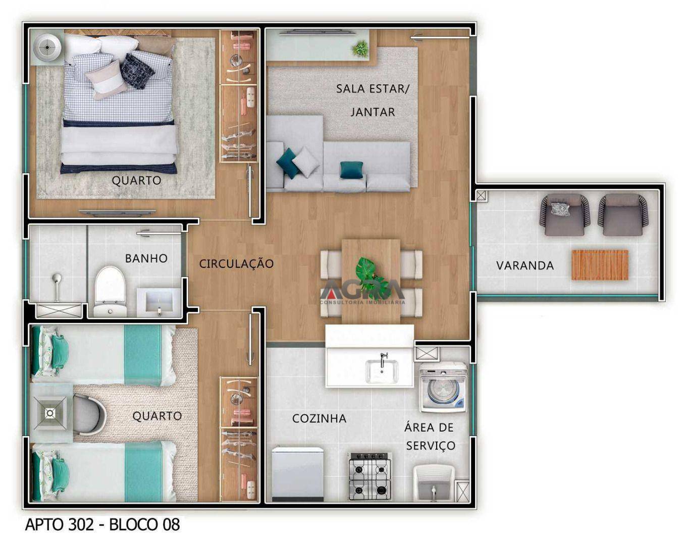 Apartamento à venda com 2 quartos, 44m² - Foto 6