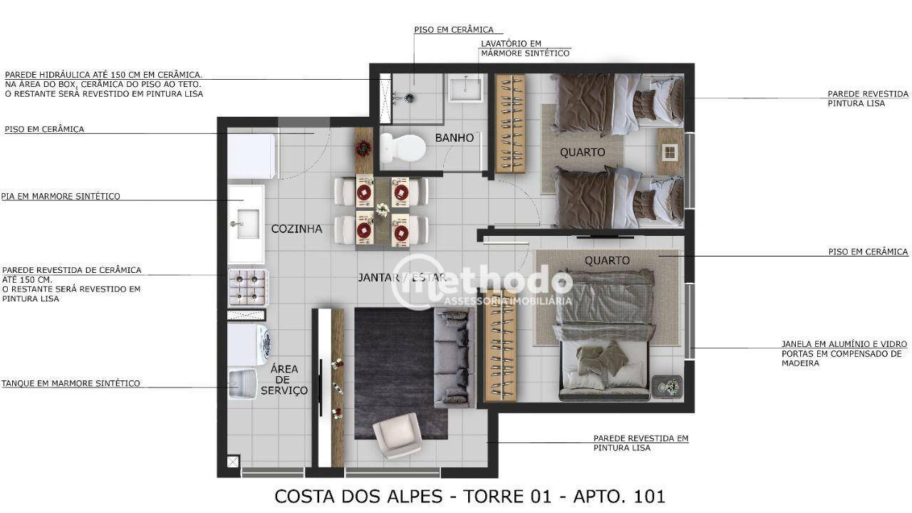 Apartamento à venda com 2 quartos, 39m² - Foto 15