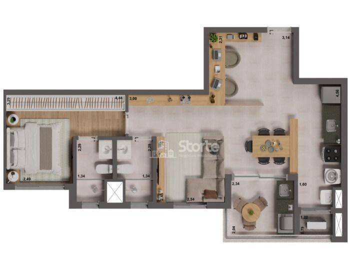 Apartamento à venda com 3 quartos, 84m² - Foto 23