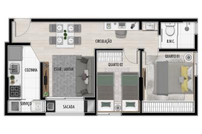 Apartamento à venda com 2 quartos, 4304m² - Foto 13