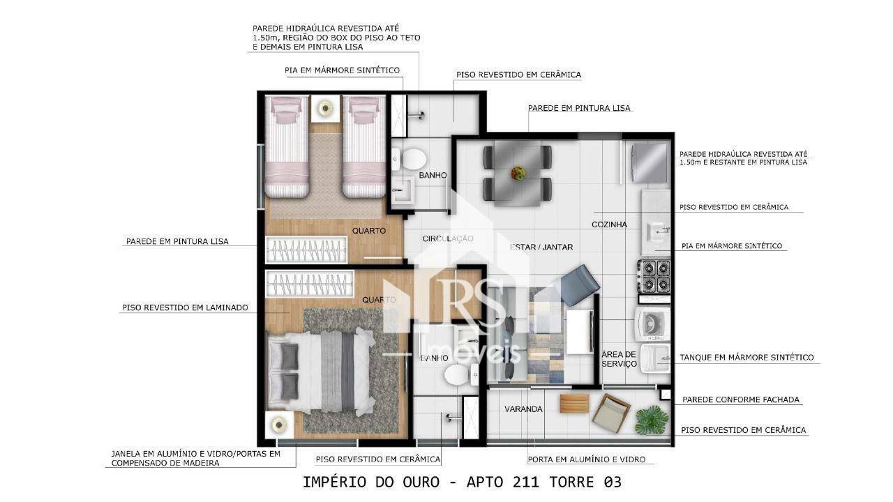 Apartamento à venda com 2 quartos, 43m² - Foto 50