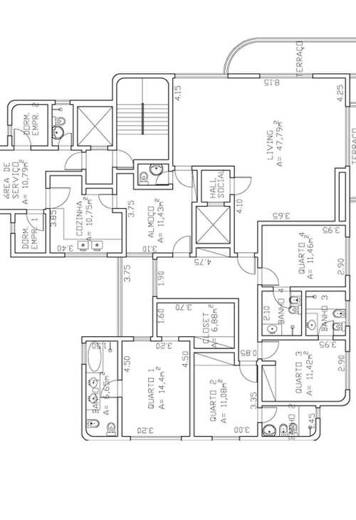 Apartamento à venda com 4 quartos, 236m² - Foto 2