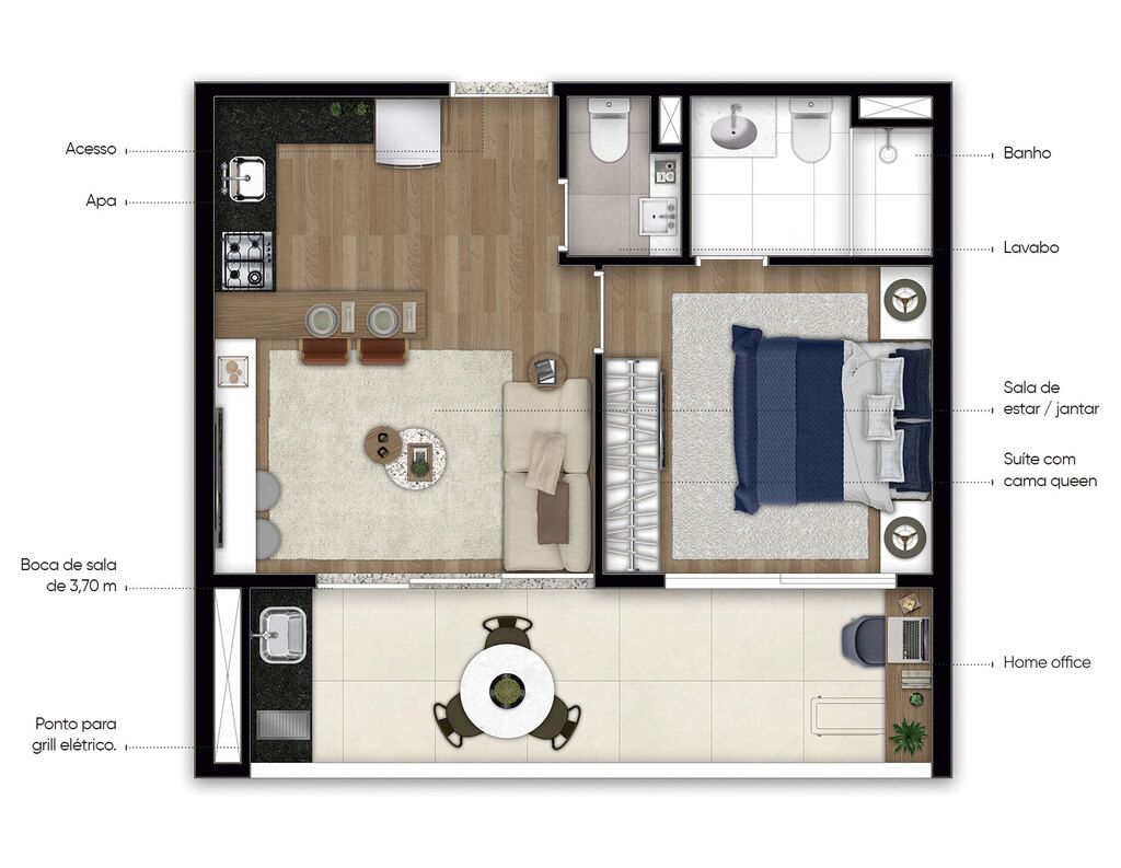 Apartamento à venda com 1 quarto, 48m² - Foto 25