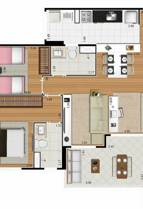 Apartamento à venda com 2 quartos, 51m² - Foto 12