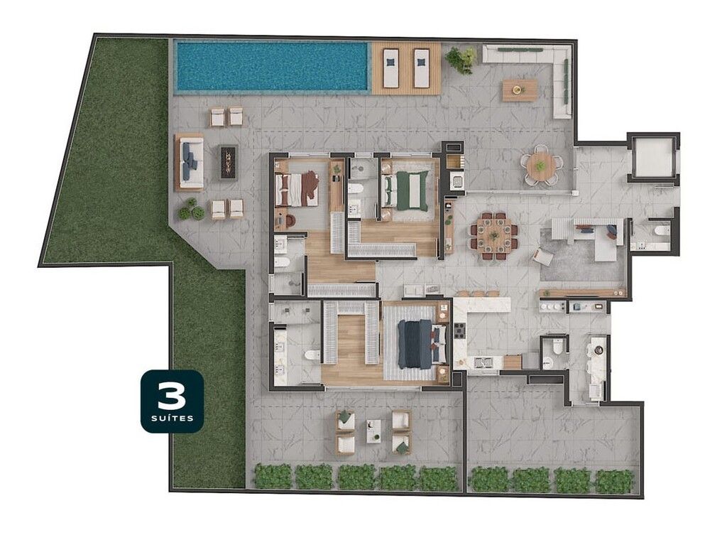 Apartamento à venda com 3 quartos, 172m² - Foto 13