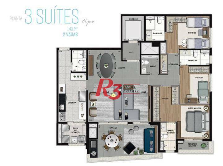 Apartamento à venda e aluguel com 3 quartos, 184m² - Foto 63