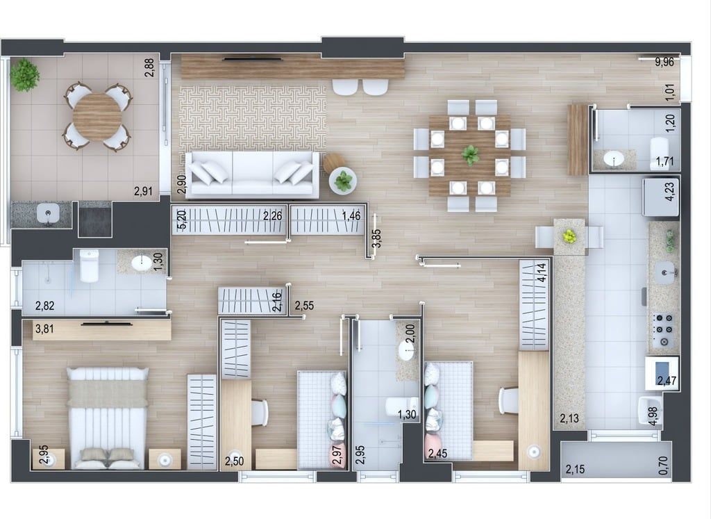 Apartamento à venda com 3 quartos, 100m² - Foto 11