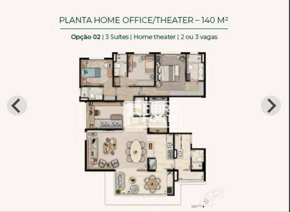 Apartamento à venda com 3 quartos, 140m² - Foto 9