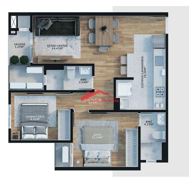 Apartamento à venda com 2 quartos, 57m² - Foto 16