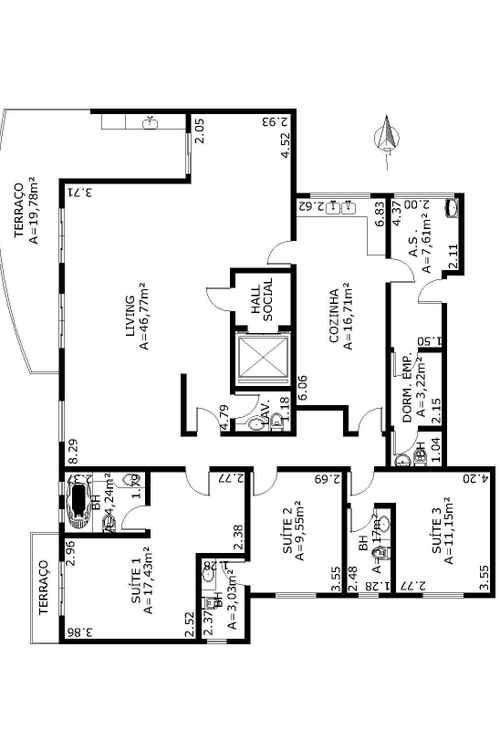 Apartamento à venda com 4 quartos, 173m² - Foto 11