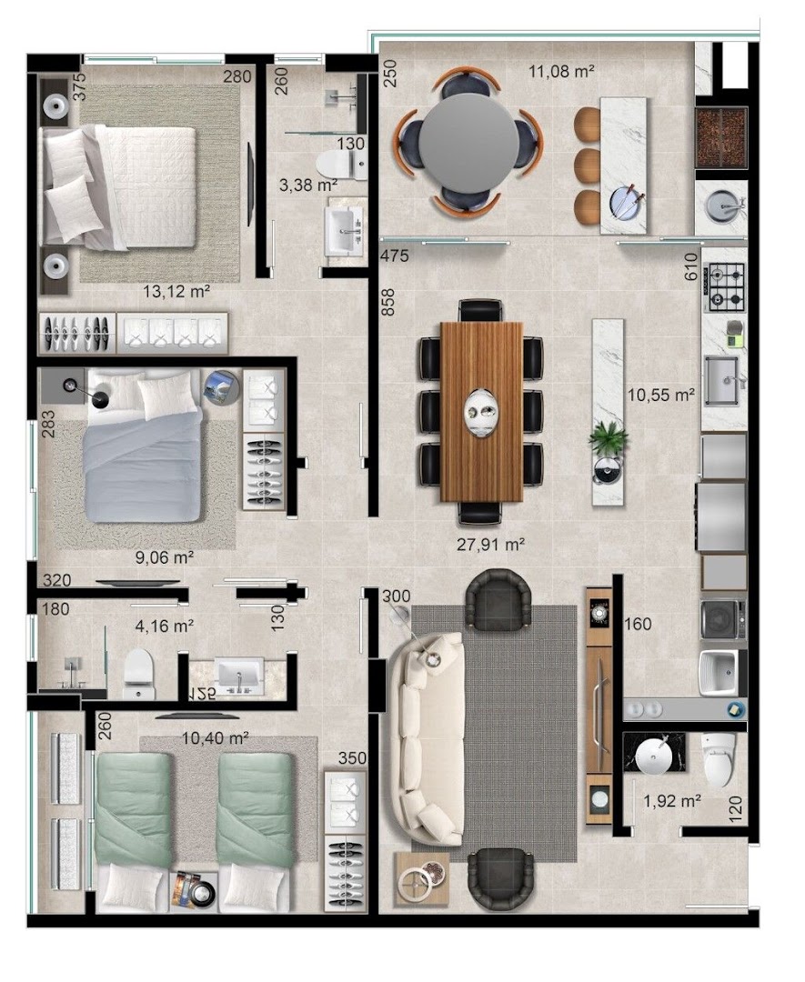 Apartamento à venda com 3 quartos, 125m² - Foto 31