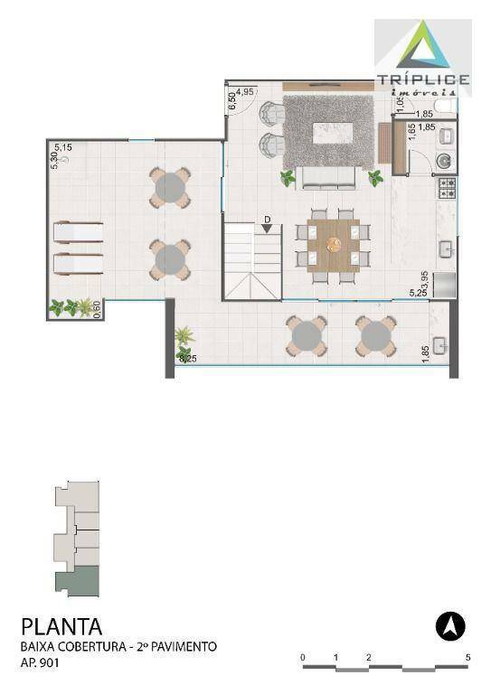 Cobertura, 3 quartos, 155 m² - Foto 3