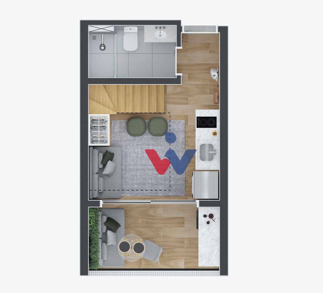 Apartamento à venda com 1 quarto, 41m² - Foto 39