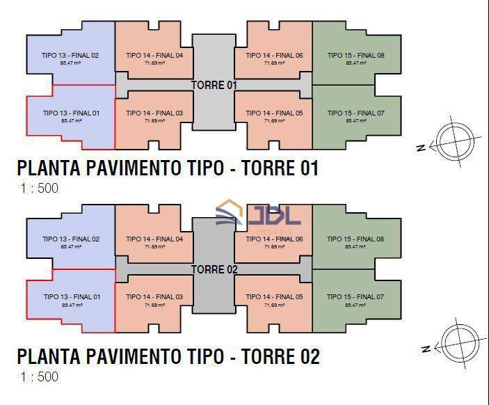 Apartamento à venda com 2 quartos, 71m² - Foto 2