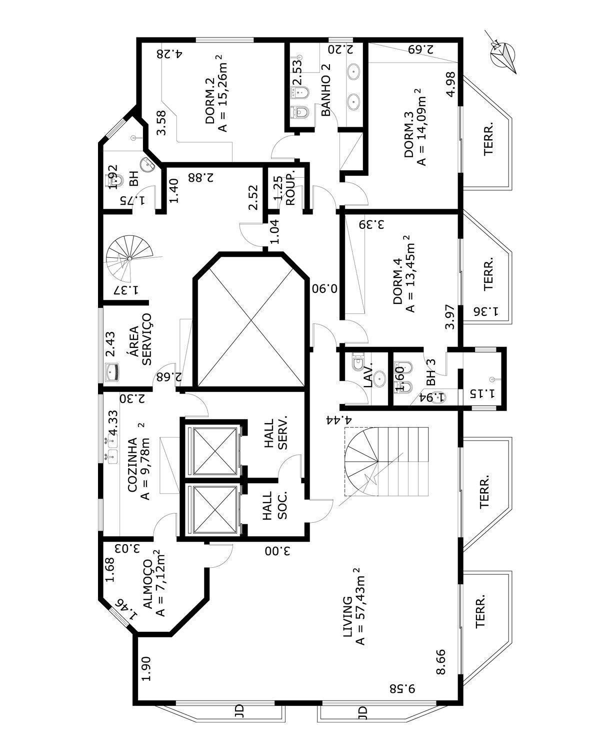 Apartamento à venda com 4 quartos, 438m² - Foto 5