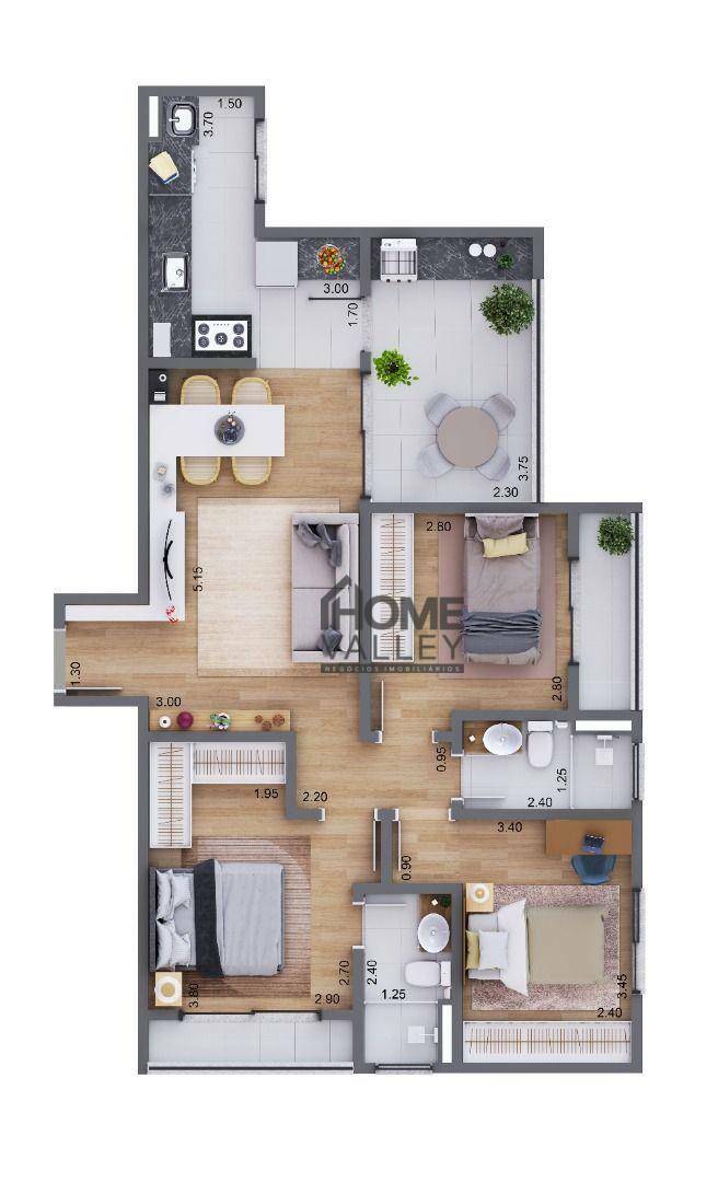 Apartamento à venda com 2 quartos, 70m² - Foto 28