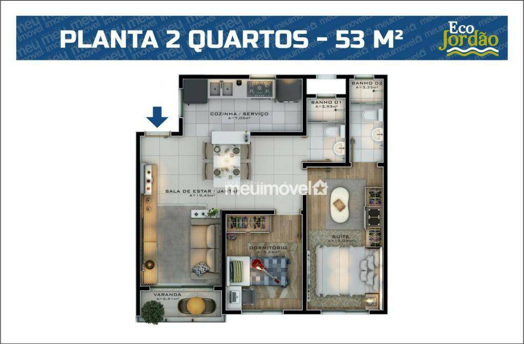 Apartamento Lançamentos com 2 quartos, 56m² - Foto 22