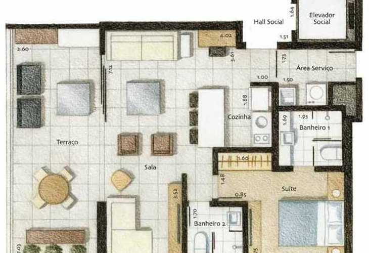 Apartamento à venda com 2 quartos, 60m² - Foto 4