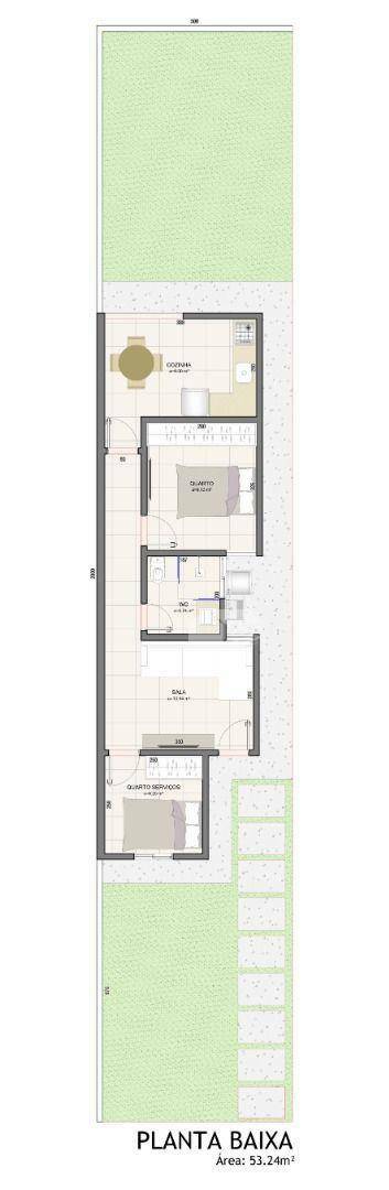 Casa à venda com 2 quartos, 53m² - Foto 2