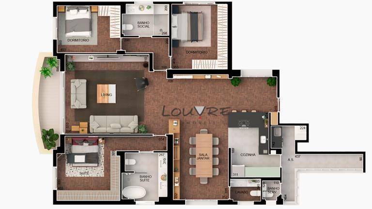 Apartamento à venda com 3 quartos, 176m² - Foto 11