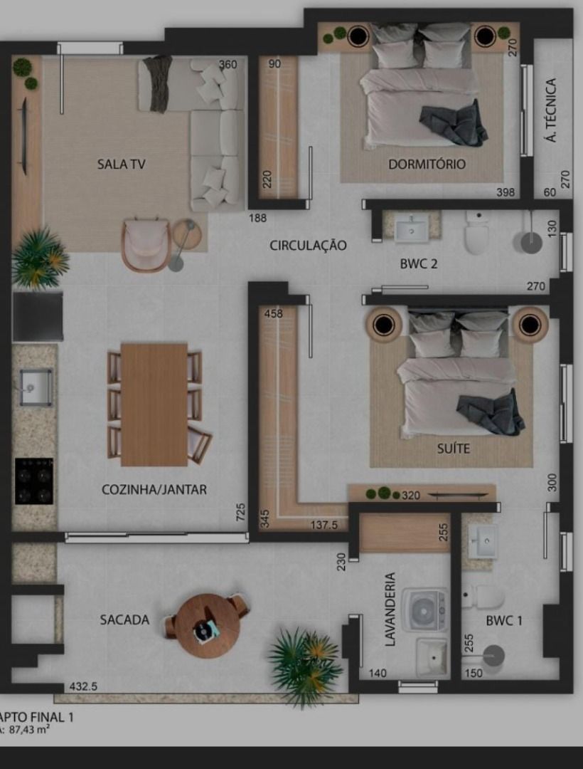 Apartamento à venda com 2 quartos, 150m² - Foto 9