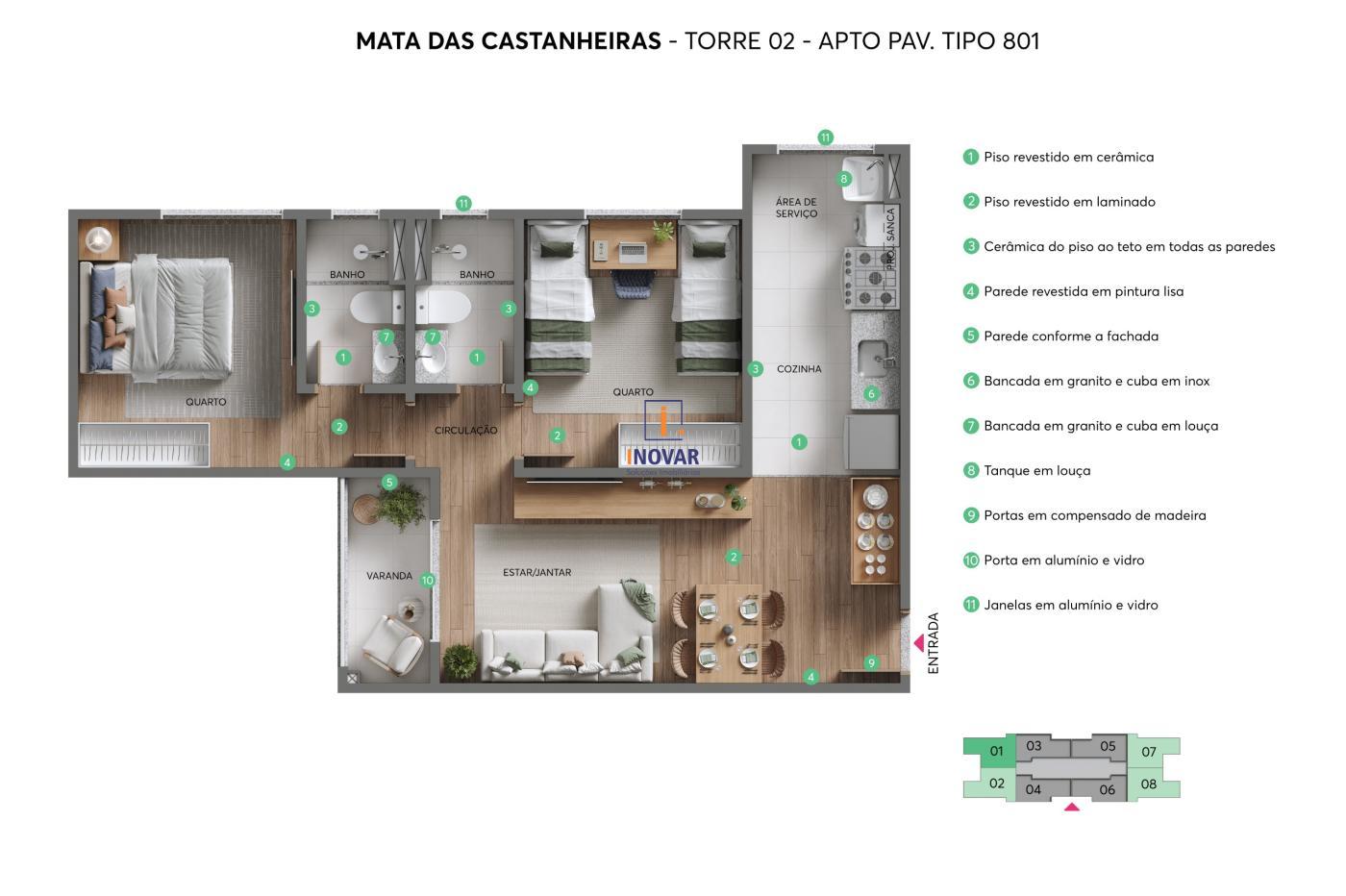 Apartamento à venda com 2 quartos, 47m² - Foto 24